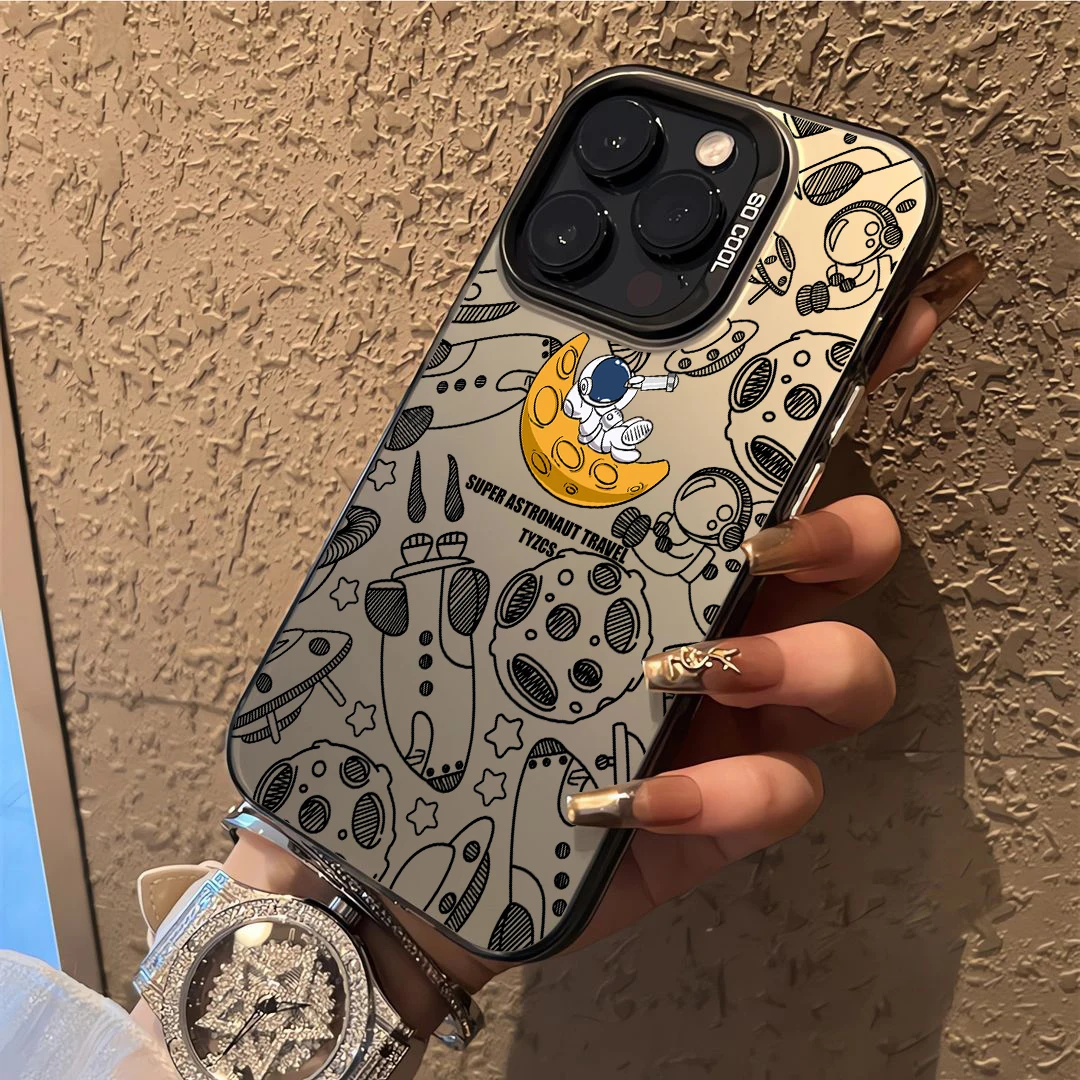 Креативный чехол для телефона с астронавтом OPPO A16 A17 A18 A31 A37 A38 A55 A57 A58 A74 A76 A78 A94 A98 4G 5G