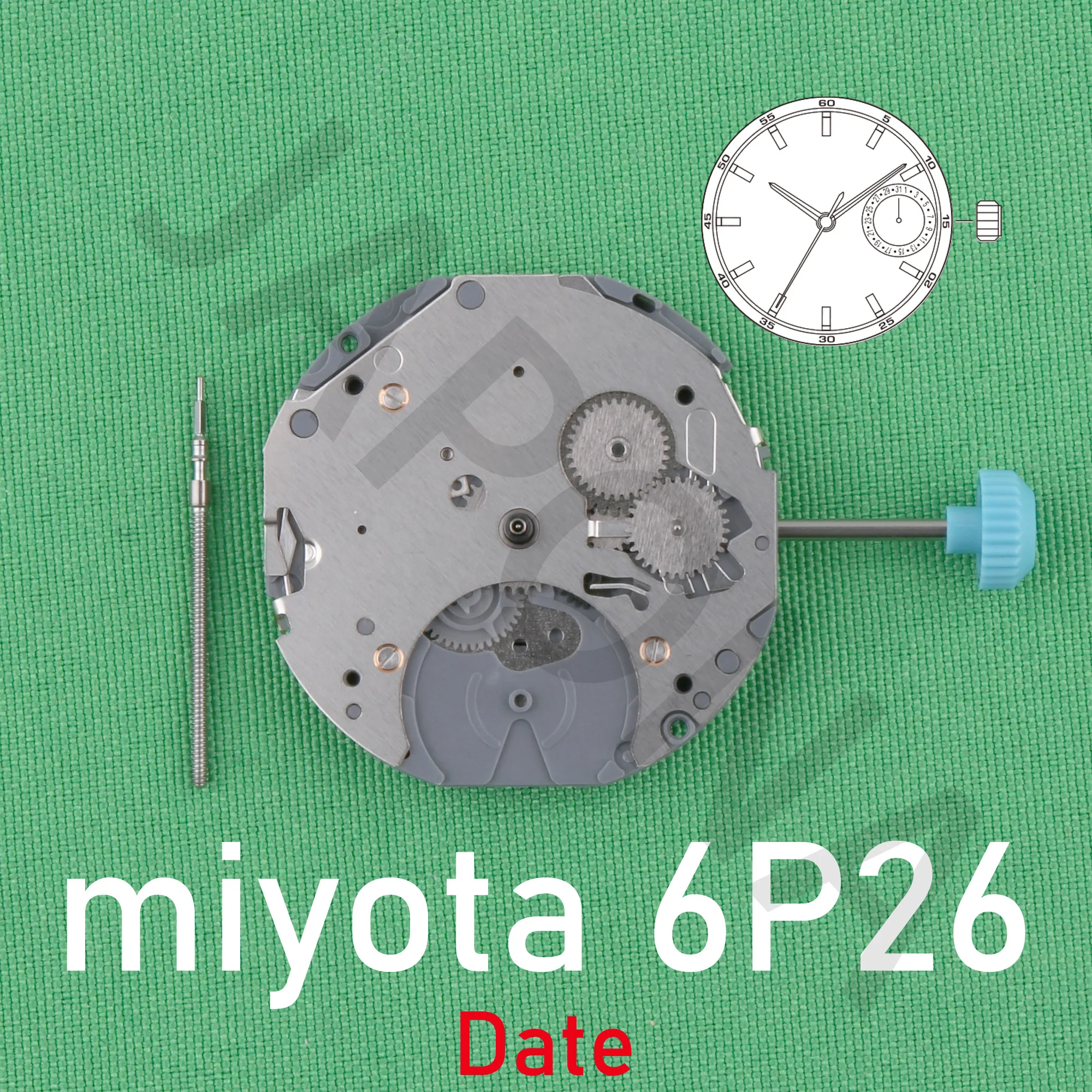 

6P26 movement miyota 6P26 movement japan movement Date