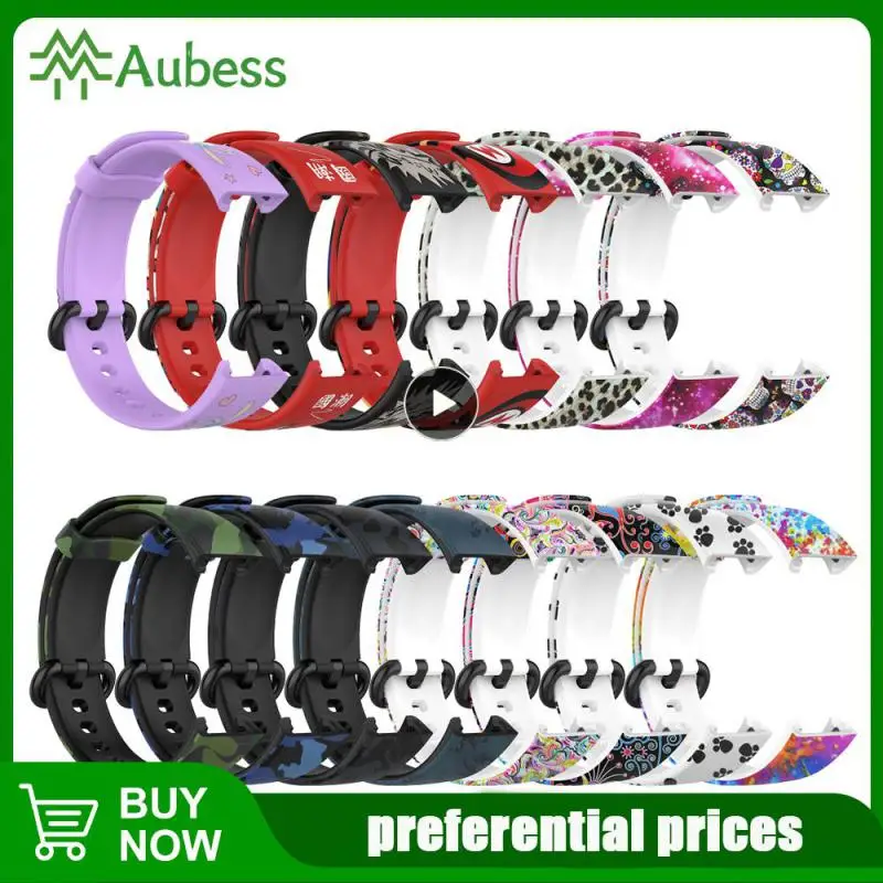 

For Redmi Watch Wristband Thickened Replacement Watchband Waterproof Sweatproof Printed Strap For Mi Watch Lite