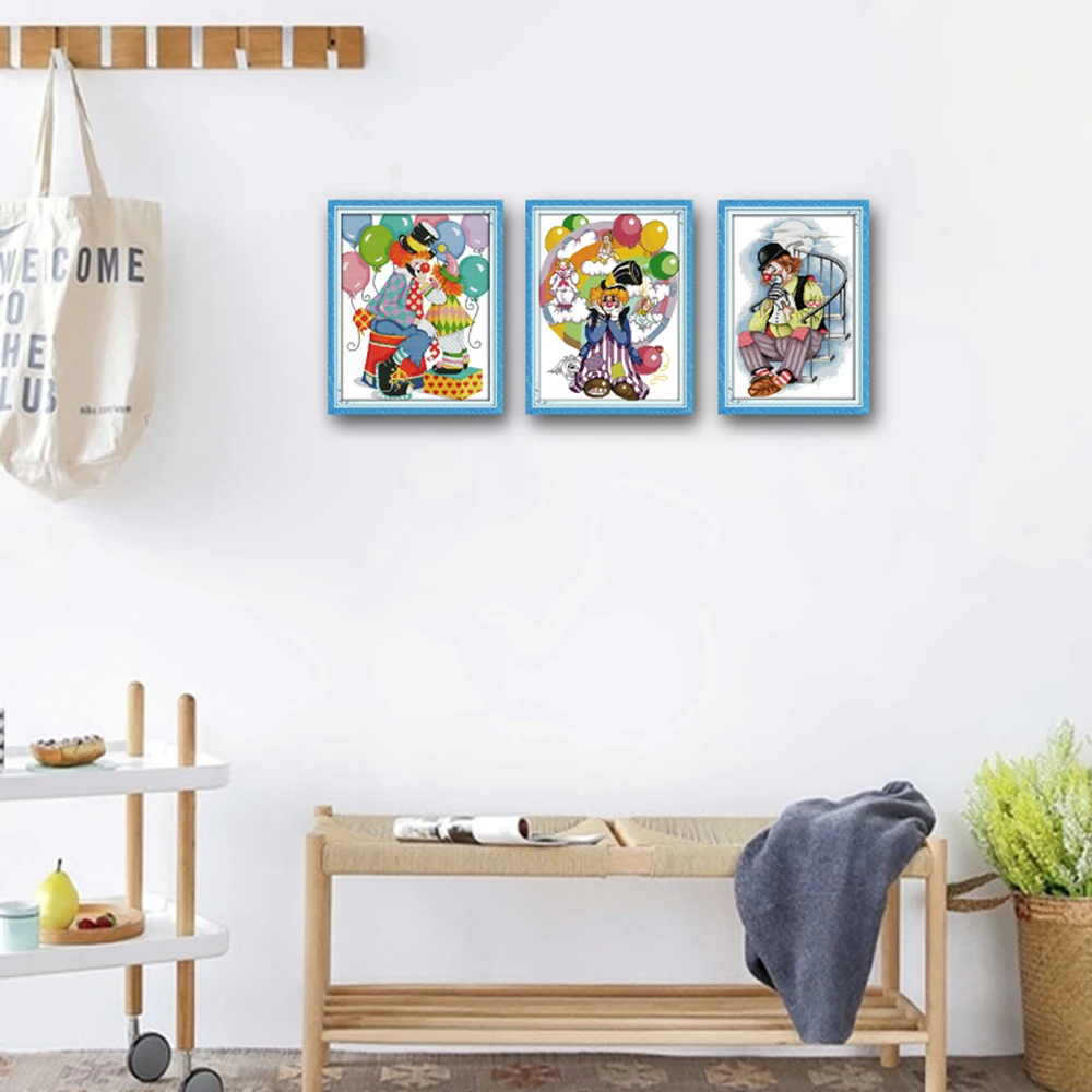 Joy Sunday полный набор для вышивки крестом с набором узоров фестивальный счастливый