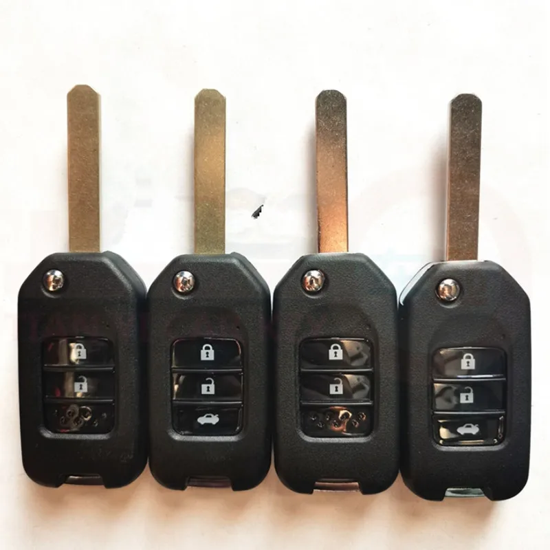 

Складная модель 2/3 кнопки для Honda Civic Accord CRV Jazz Fit Marina Wisdom XRV CITY HON66 uncut