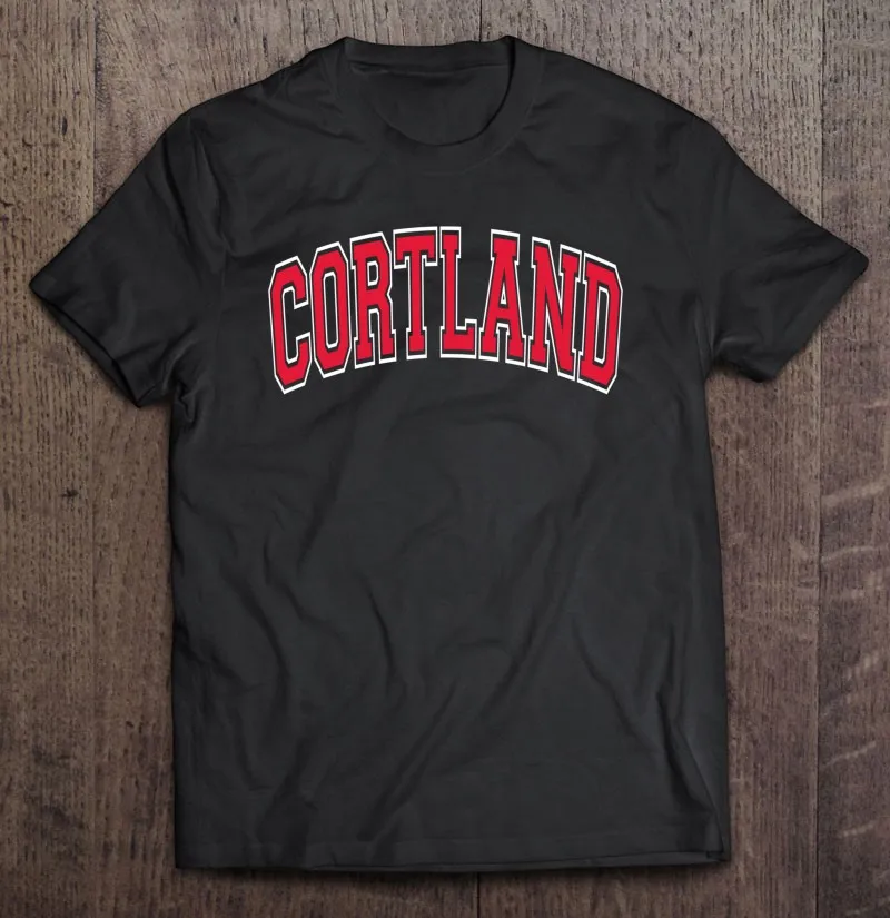 

Cortland Ny New York Varsity Style Red Text 2 T-Shirt Tee Shirt Men Simple Top Shirt Oversized T Shirt Clothing Shirts For Men