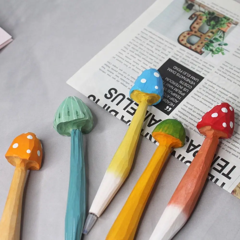 

Офисные принадлежности, студенческие канцелярские принадлежности, ручка для письма в форме гриба, гелевая ручка, креативная нейтральная ру...