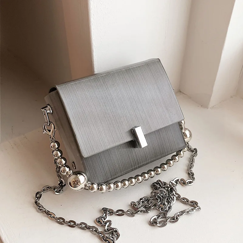 

Маленькие сумки через плечо, роскошная женская сумка из искусственной кожи на цепочке, модная женская сумочка, трендовая дизайнерская сумк...
