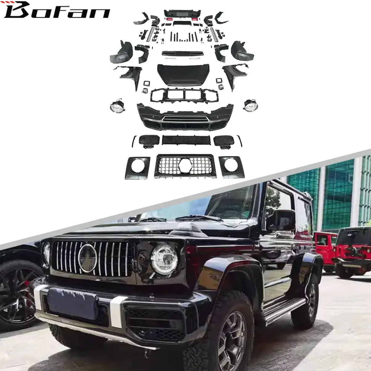 Комплект кузова G63 AMG Style для Suzuki Jimmy 2020 2021 2023