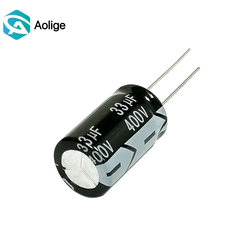 Фото Заполненный алюминиевый электролитический конденсатор 400V33uf 13x20mm 400v 33uf 33uf400v 400v33mf 33mf400v 400v33MFD 400wv 400vdc 33mf 33MFD 4 №1