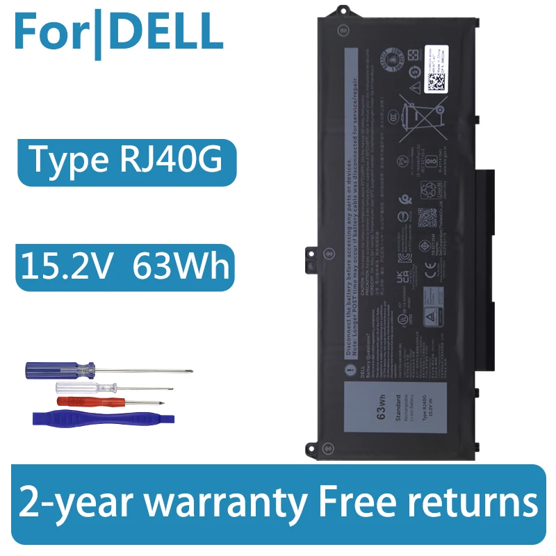 Для DELL Latitude 5520 5420 Precision 3560 RJ40G WY9DX 01K2CF 075X16 P104F P137G 0WK3F1 аккумулятор для ноутбука