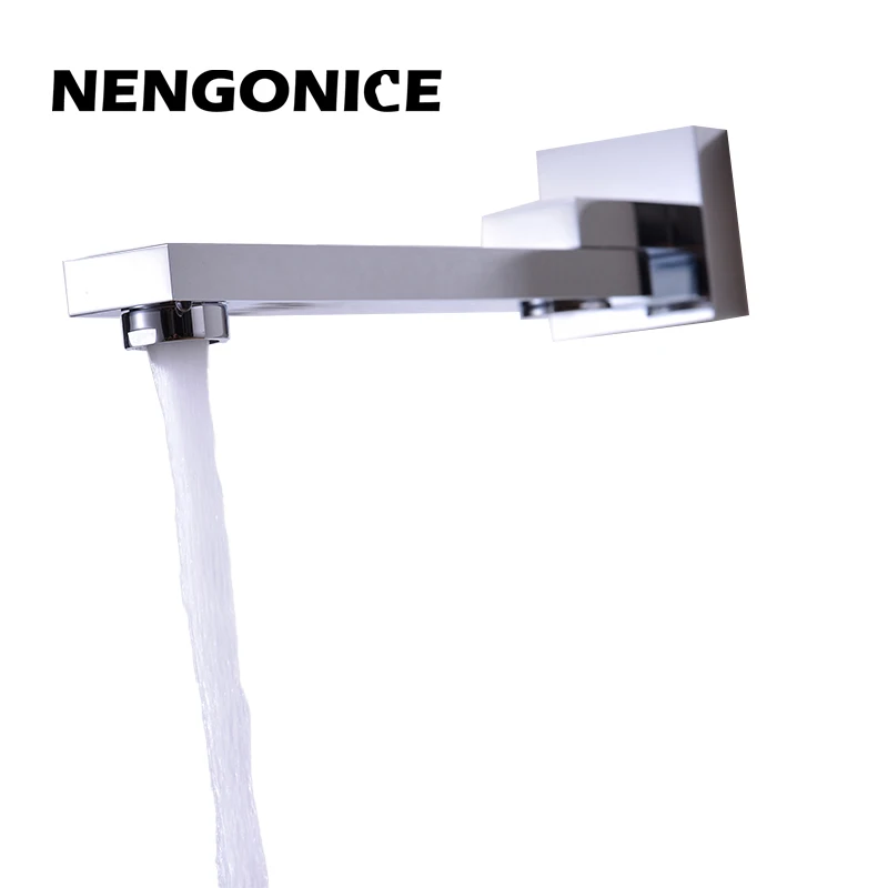 Shower Set Hotel Bathroom Concealed Wall-Mounted Cold And Hot Simple Chrome