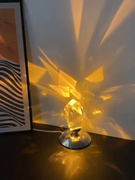 diamond desk lamp crystal table lamps shadow atmosphere led night light nordic usb bedroom light for home bedside bar gift decor