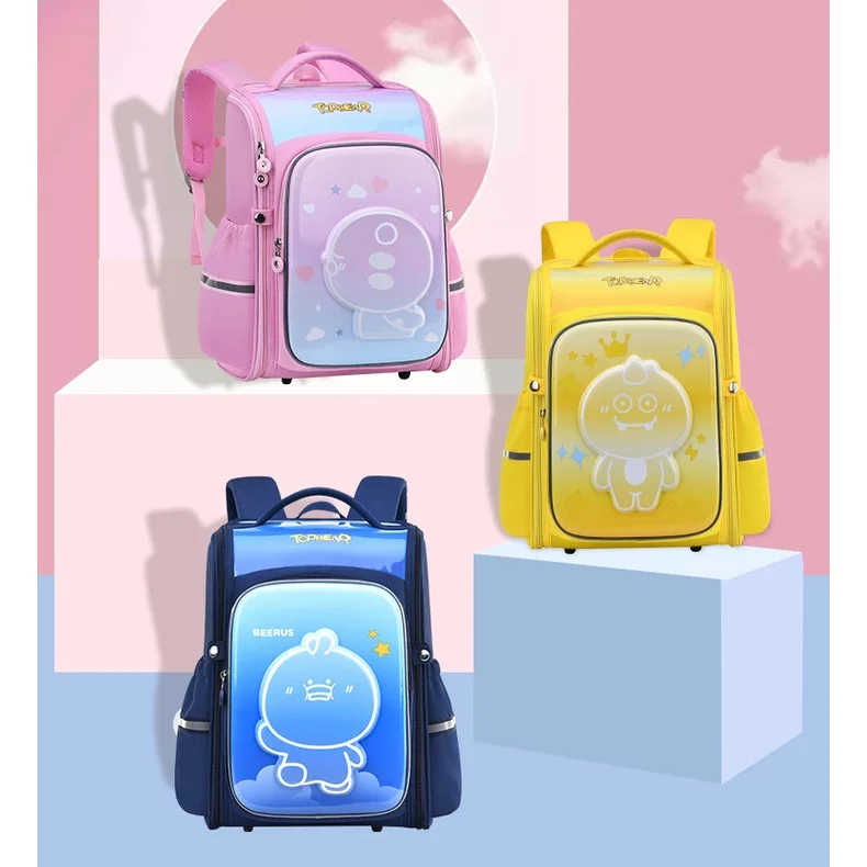 3D Children Cute EVA Fashion Backpacks 2022 New Grade 1-3-6 Girls Boys Students Large Capacity Cartoon Reflective Schoolbags