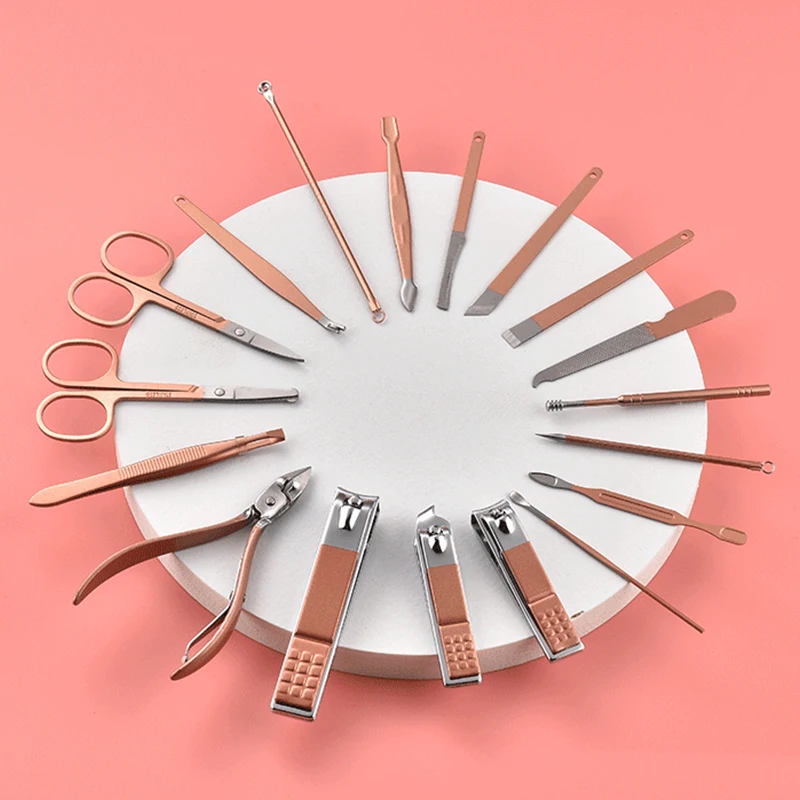 4/7/10/12/18 шт маникюрные фрезы Набор для стрижки ногтей Бытовая нержавеющая сталь