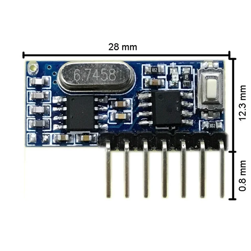 

433mhz Wireless Wide Voltage Coding Transmitter Decoding Receiver 4 CH Output Module for 433.92 Mhz Remote Control DIY