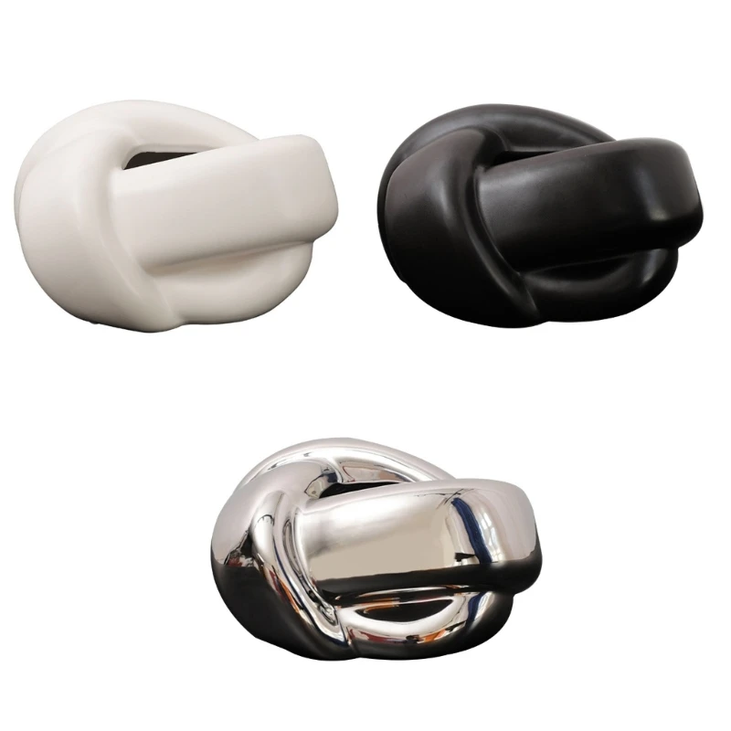 

Fun Knots Shape Ceramic Tissue Boxs Napkin Holder Room Home Decorations