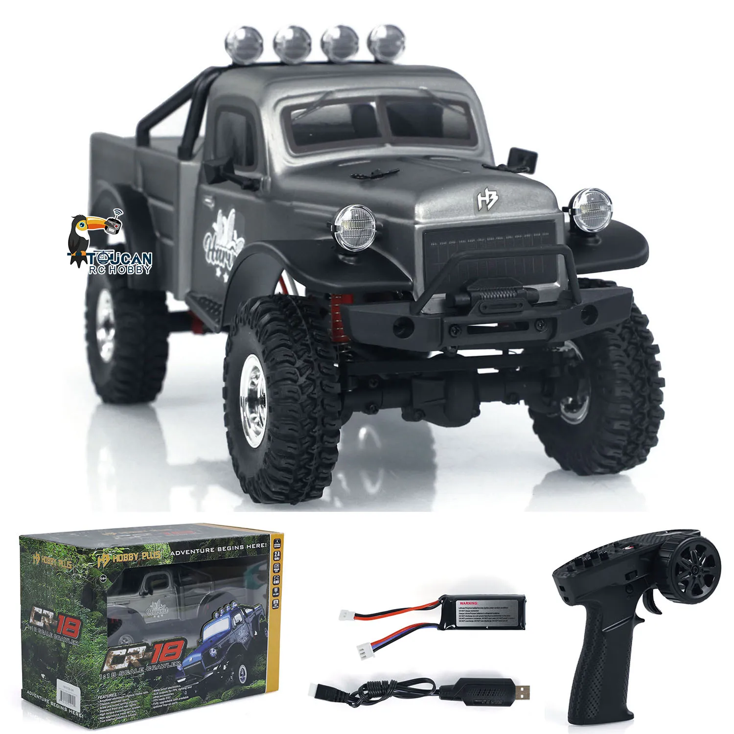 Hobby Plus CR18 RTR 1/18 RC Гусеничный рок-автомобиль 4WD 4x4 Электрический альпинистский