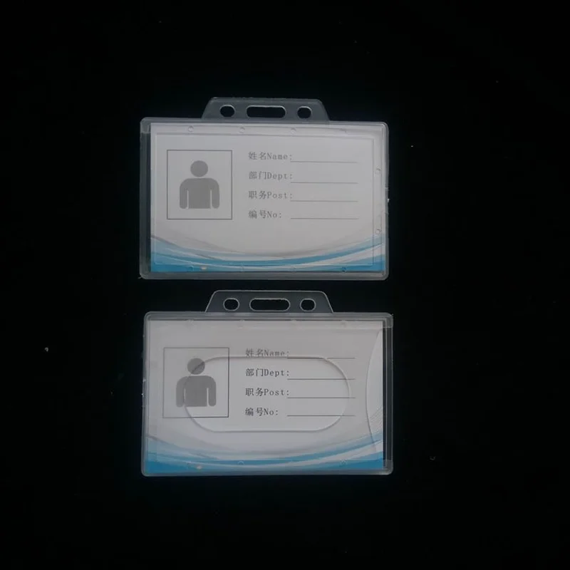 1pcs plastic id card badge holder student staff work id holder for business exhibition office supplies free global shipping