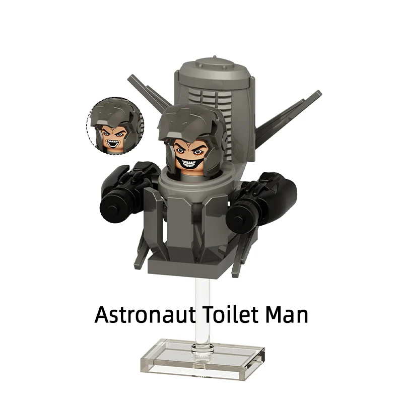Платок Skibidi TV Man модель туалета блоки MOC набор кирпичей подарки игрушки для детей