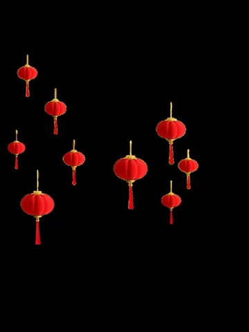 Миниатюрные красные фонарики для праздника 30 шт