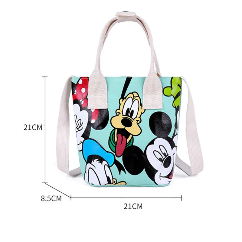 Disney Crossbody Bag for Girls Kids Mickey Tote Canvas Durable Portable Shoulder Bags Handbags Designer Luxury Free Shipping