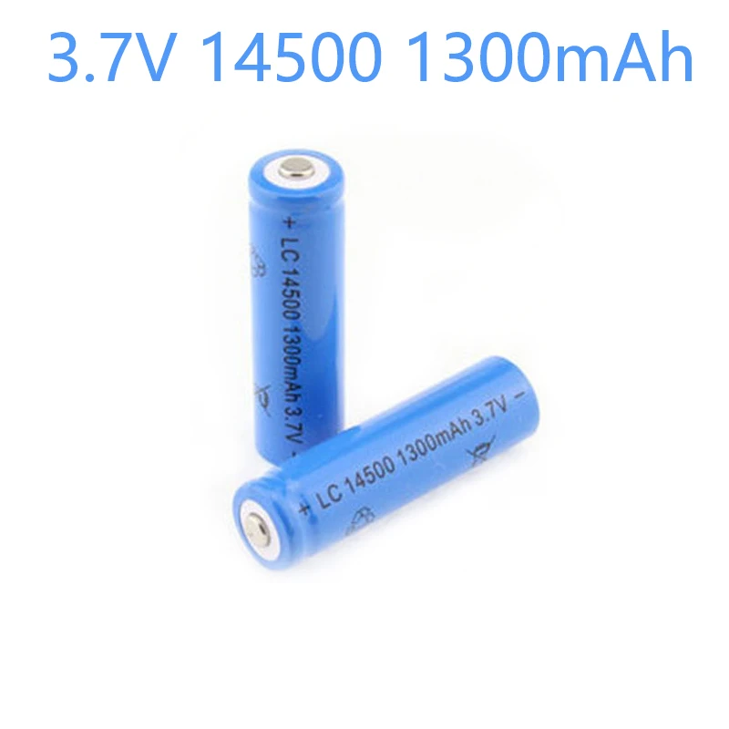 New2-10pcs 14500 1300 мА/ч 3 7 в литий-ионные аккумуляторные батареи AA литиевая батарея для