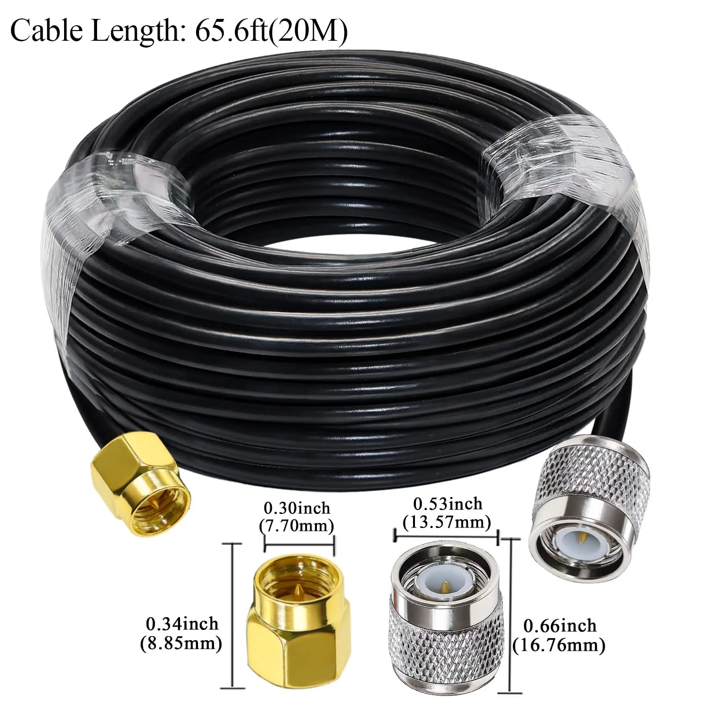 SMA to TNC Cable RG58 Male Plug Low Loss Extension RF Coax Adapter 50 ohm |