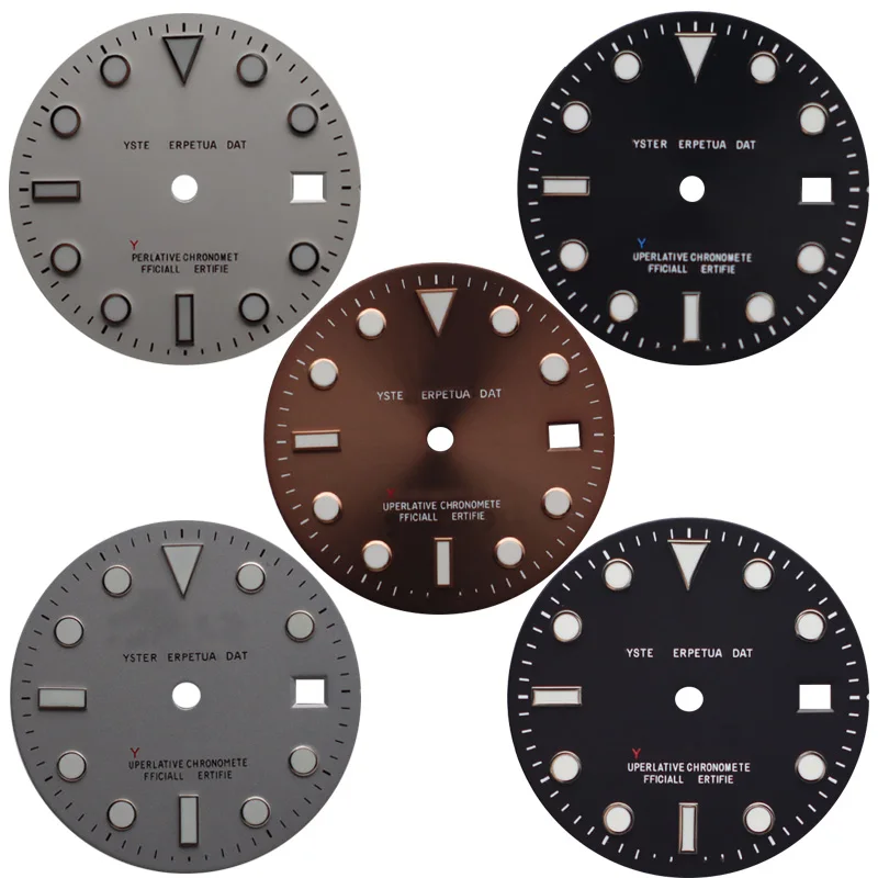 

Mod Watch Parts 29mm Blue Luminous Watch Dial Suitable For ROX 2824 8215 2836 Movement