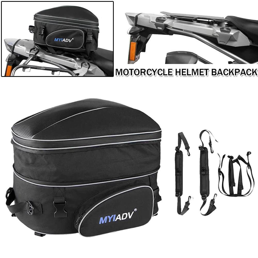 

Motorcycles Tail Rear Seat Bag Luggage Helmet Bicycle Storage Backpack For BMW R1200GS R1250GS ADV For TRK702 TRK502 X For Ninja