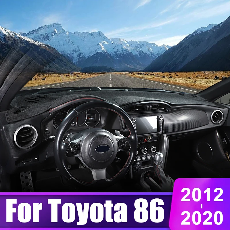 

For Toyota 86 2012 2013 2014 2015 2016 2017 2018 2019 2020 Car Dashboard Sun Shade Cover Instrument Desk Mat Pad Accessories