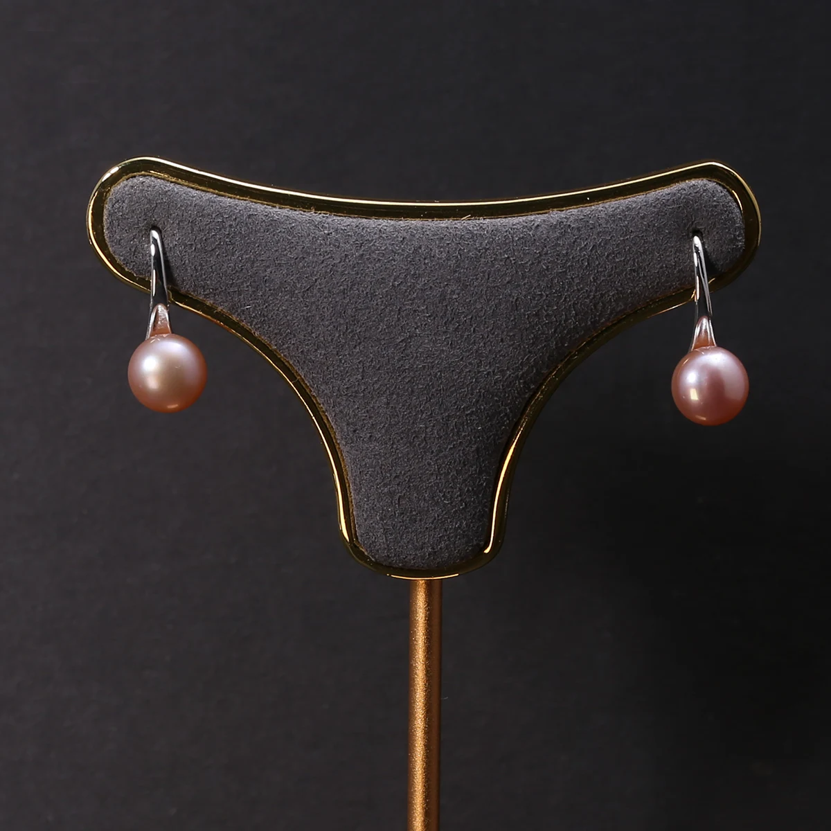

Natural Freshwater Pearl Earrings Pearl Purple Oblate for Jewelry Making DIY Women Jewelry Party Banquet Gift