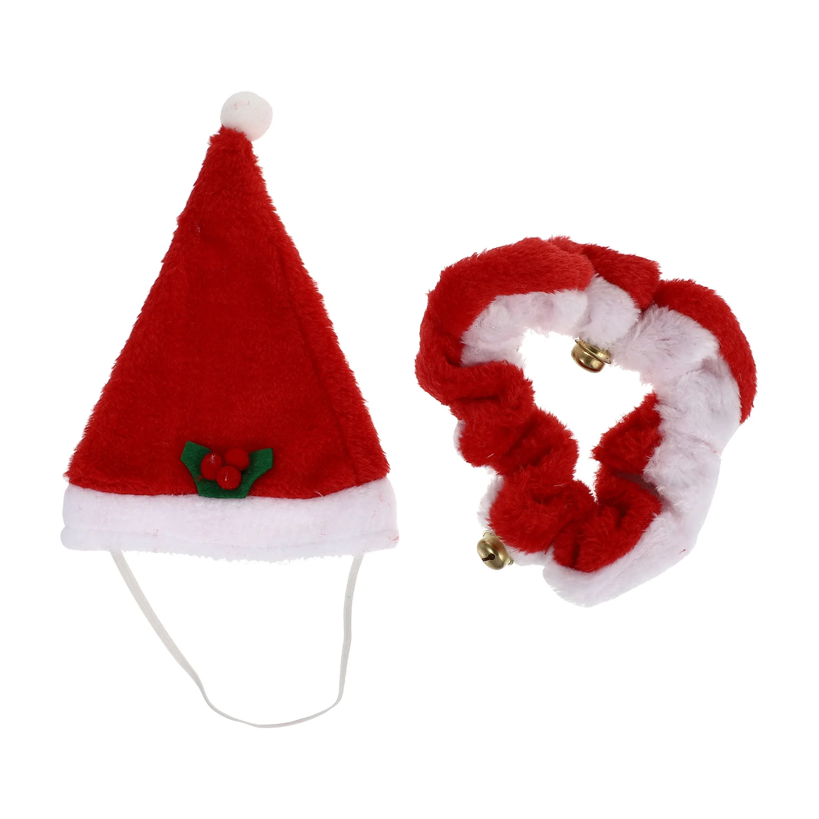

Cat Christmas Pet Doghat Costume Party Collar Santa Winter Decor Neck Holiday Headband Neckerchief Set Scarf Outfit Cosplay