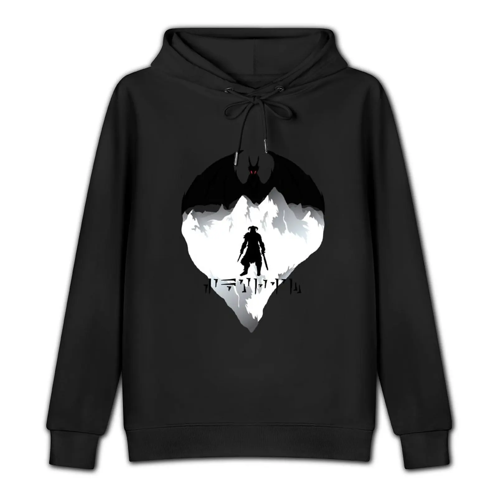 Пуловер Dovahkiin с капюшоном одежда в стиле аниме мужское пальто пуловер