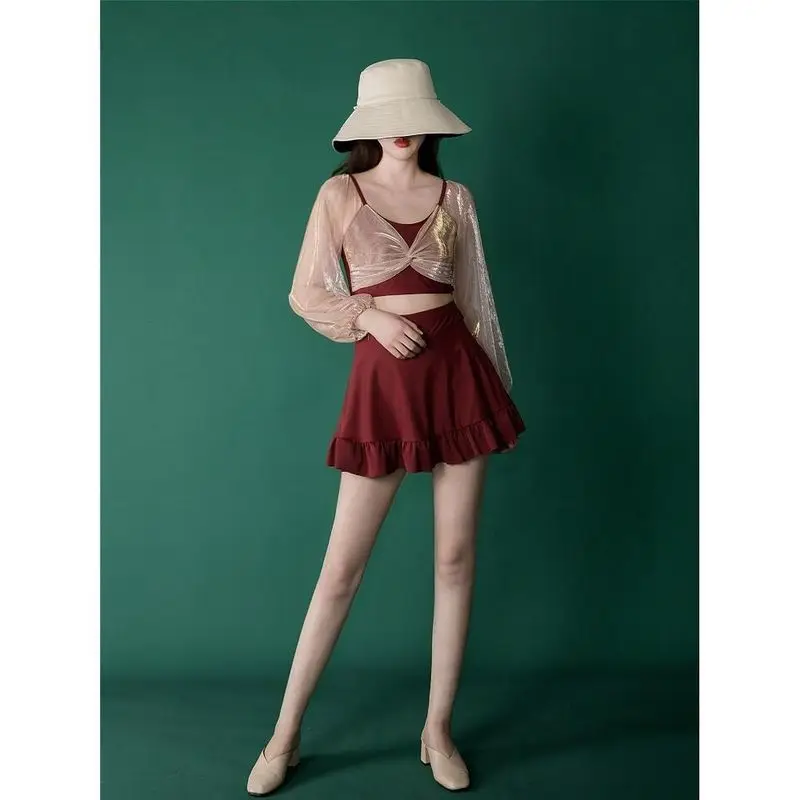 Лидер продаж купальник с разрезом Корейская суперсказочная летняя одежда для