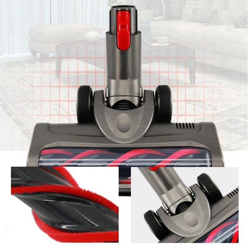 Promotion!Electric Turbo Fluffy Floor Roller Brush Head For Dyson V8 V7 V10 V11 Vacuum Cleaner Parts |