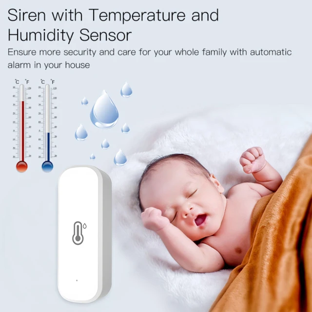 Tuya Smart WIFI Temperature And Humidity Sensor Indoor Hygrometer Thermometer Smart Life Control Support Alexa Google Assistant 5