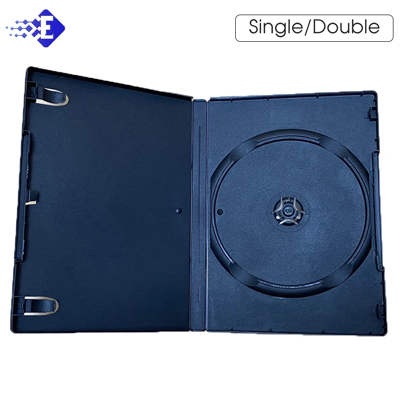 

1PCS CD Storage Box Disk Box Single/Double Disc CD Case DVD Plastic Case DVD Box For Disc Organizer Homeuse Storage Box