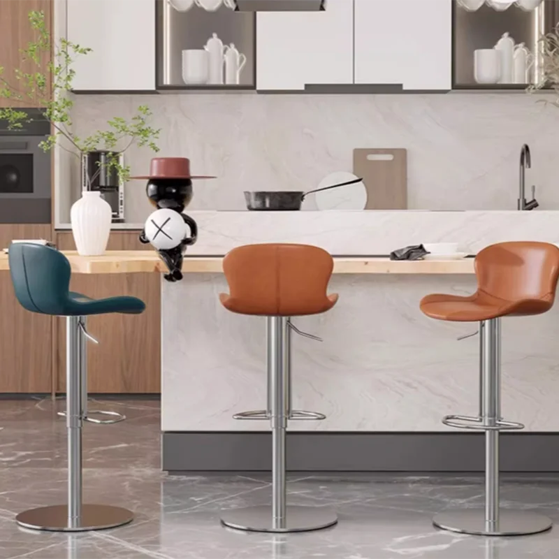 Современная простота барные стулья в японском стиле вращающиеся удобные