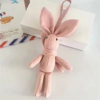 new rabbit plush animal stuffed dress rabbit key chain toy kids party plush toy bouquet plush dolls keychains