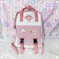 sanrio kuromimy melody cinnamoroll all match backpack large capacity cartoon cute student backpack casual anime schoolbag gift