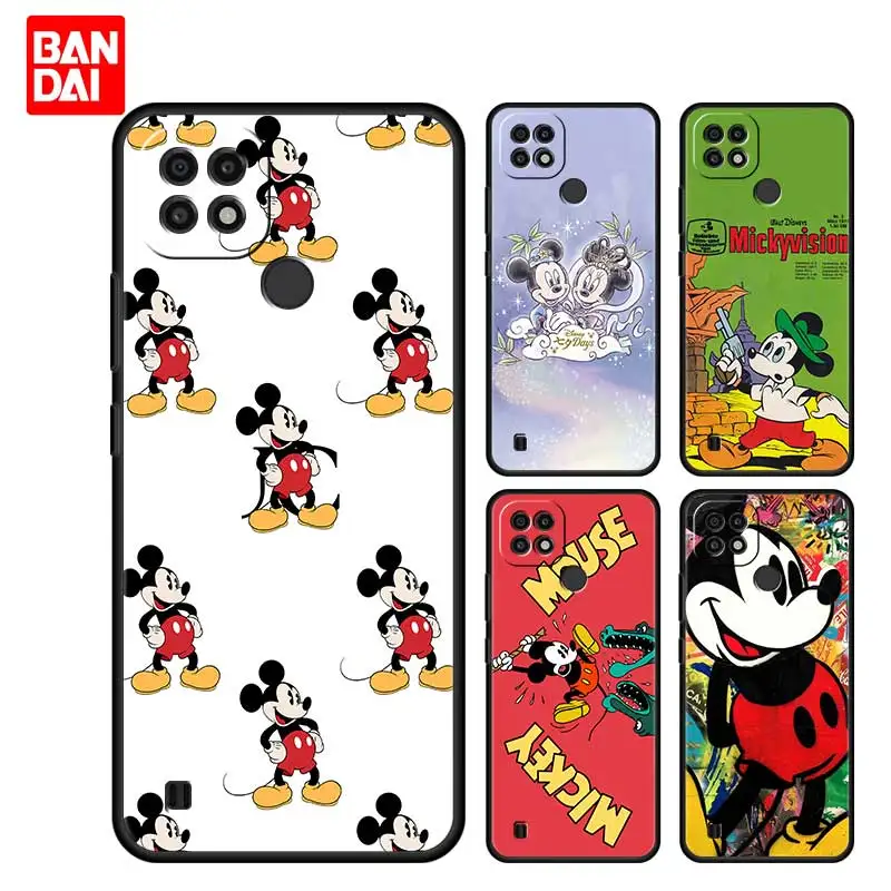 

Cover Case for Realme C21 C21Y C25 C25s C15 C11 C17 C3 C3i C20 5 6 7i 8i 8 8Pro Narzo30A Bag Capa Mickey Minnie Mouse Brand