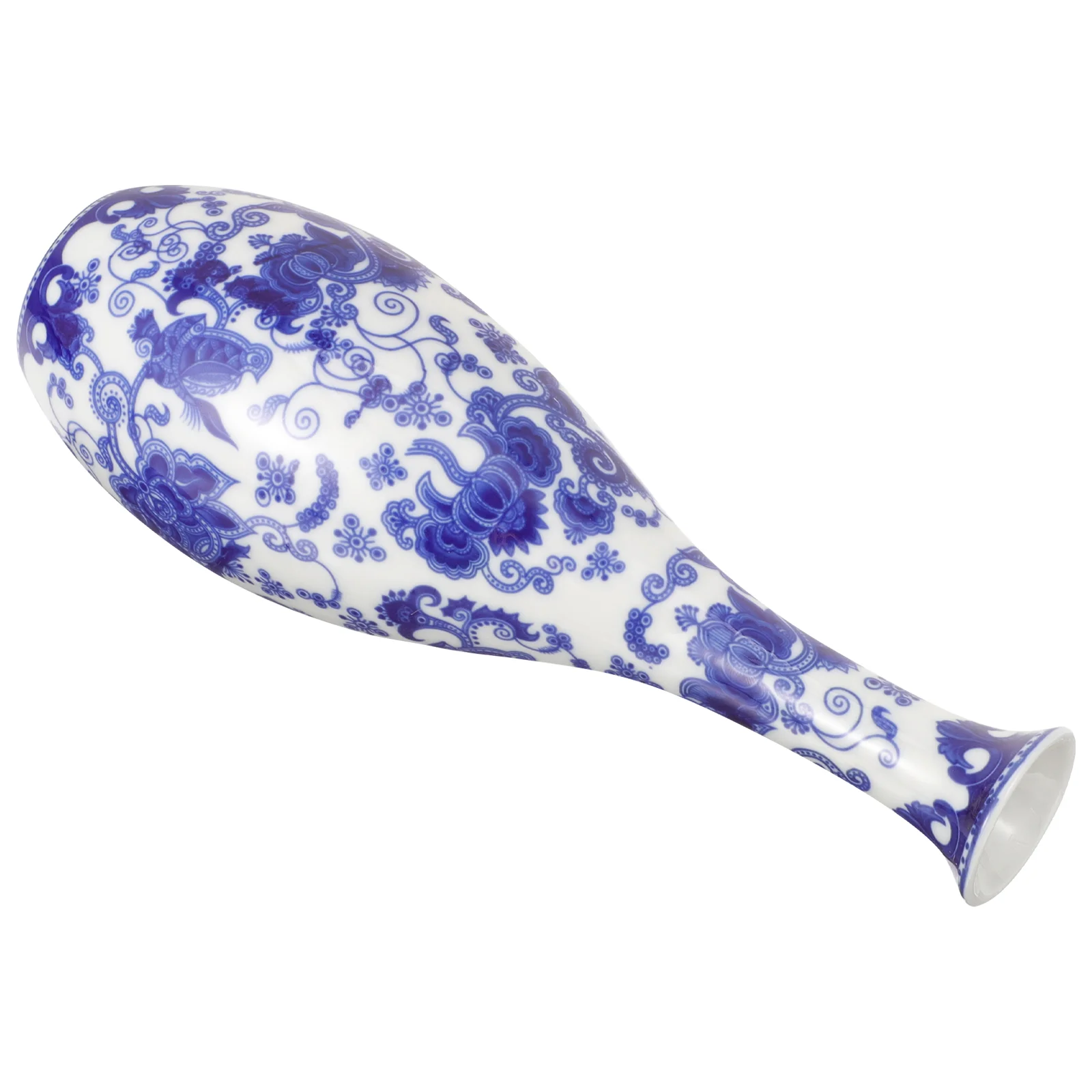 

Ceramic Flower Vase Blue White Porcelain Vases 19.8x6.5cm Ceramics Decorative Holder