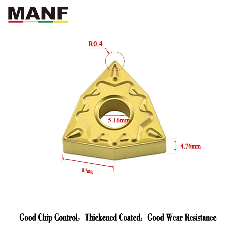 MANF WNMG080404 WNMG080408 аксессуары для токарного станка лезвие с ЧПУ стального держателя