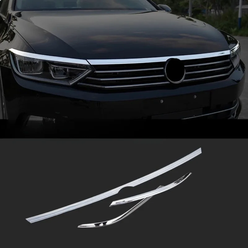 

Внешние аксессуары для Volkswagen VW Passat B8 2017-2022, передняя крышка бампера, крышка бампера, решетка, панель фар, чехол для бровей