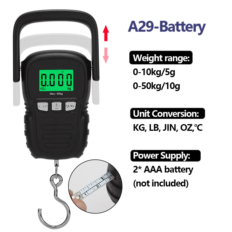 

Цифровые Мини-весы, Портативные Ручные карманные весы для рыбалки, багажа, путешествий, электронные весы для двора