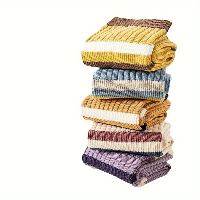 Носки женские осенне-зимние дышащие Нескользящие 5 пар