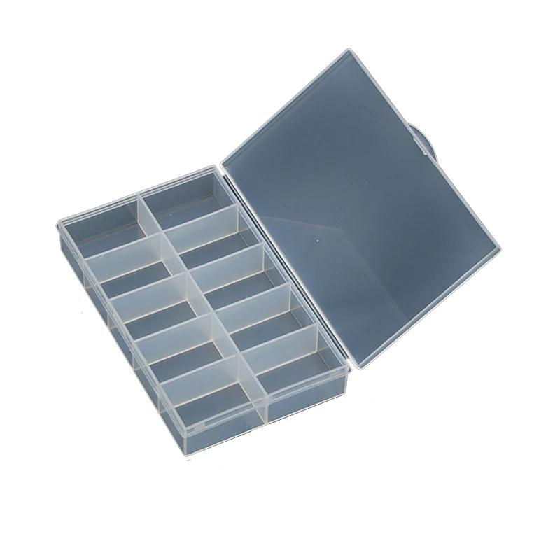 

Fixed 10 Grids Classification Repair Storage Box Accessory Jewelry Tool Screw Sample Translucent Rectangle Plastic Case G10R