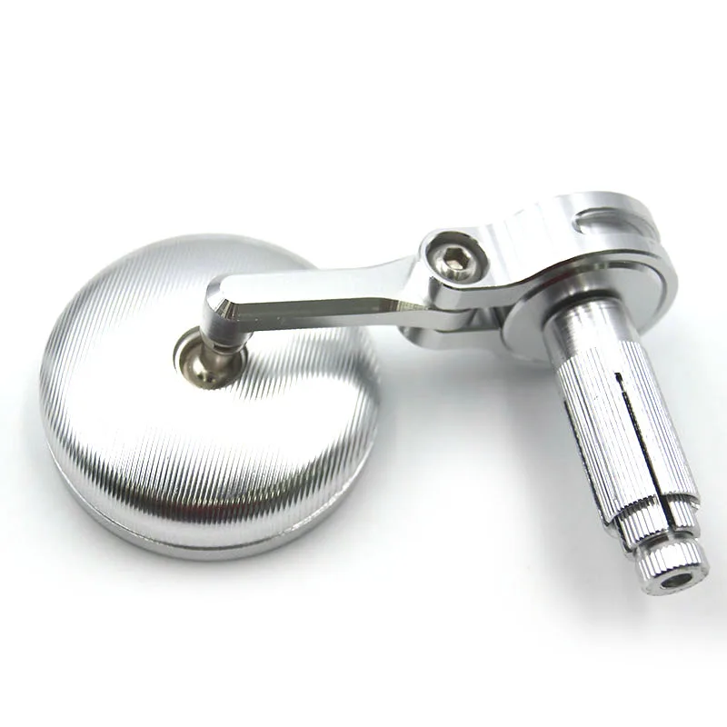 Зеркало заднего вида мотоциклетное универсальное алюминиевое круглое боковое