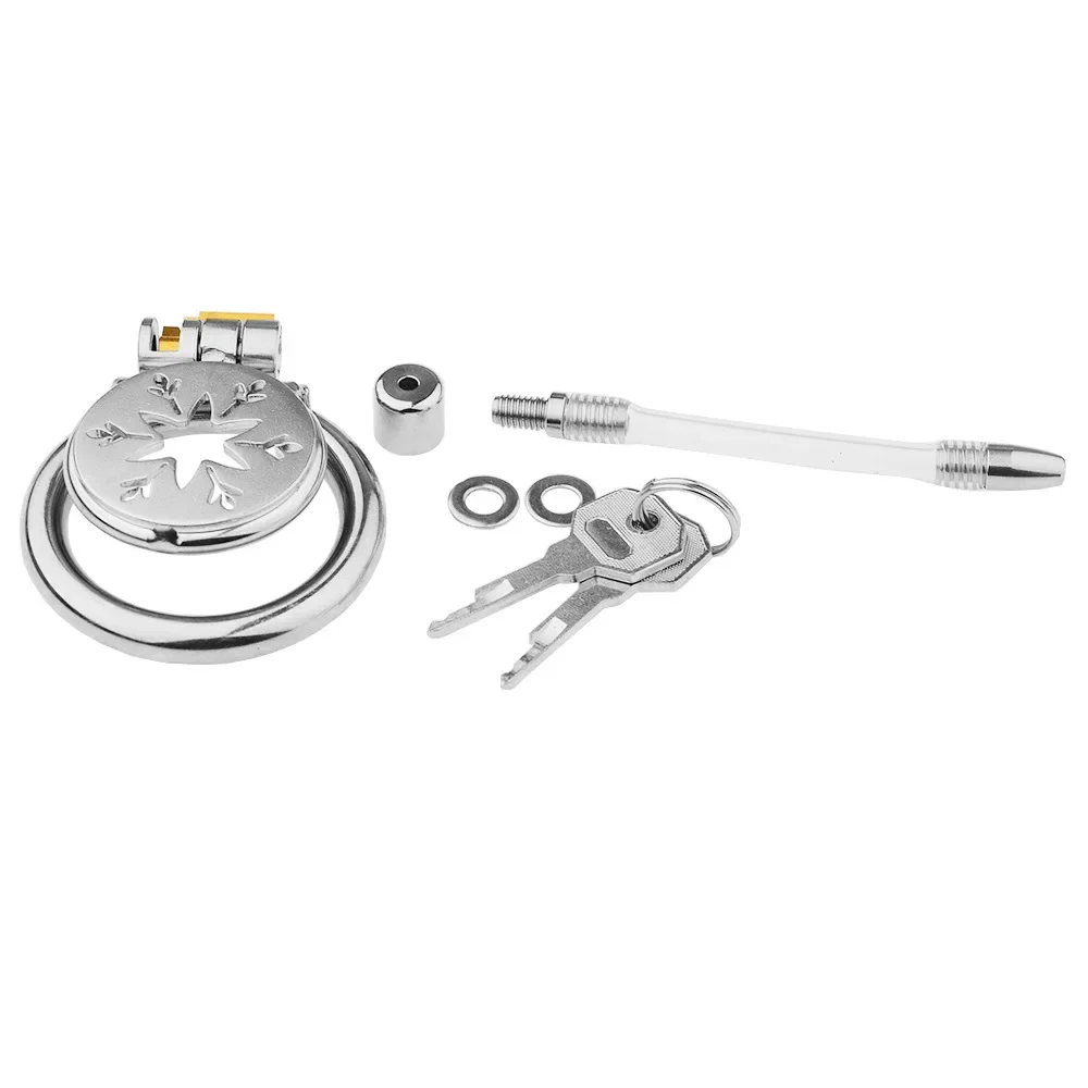 Устройство целомудрия с замком Секс-игрушки для мужчин БДСМ Рабский замок Клетка