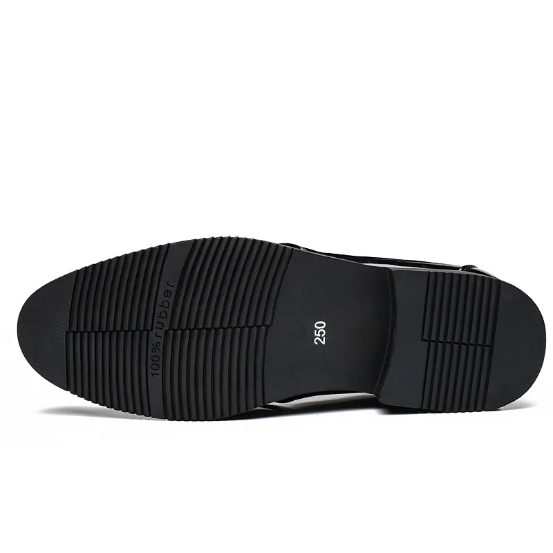 2025 Новые мужские туфли для костюма качественные вечерние из лакированной кожи