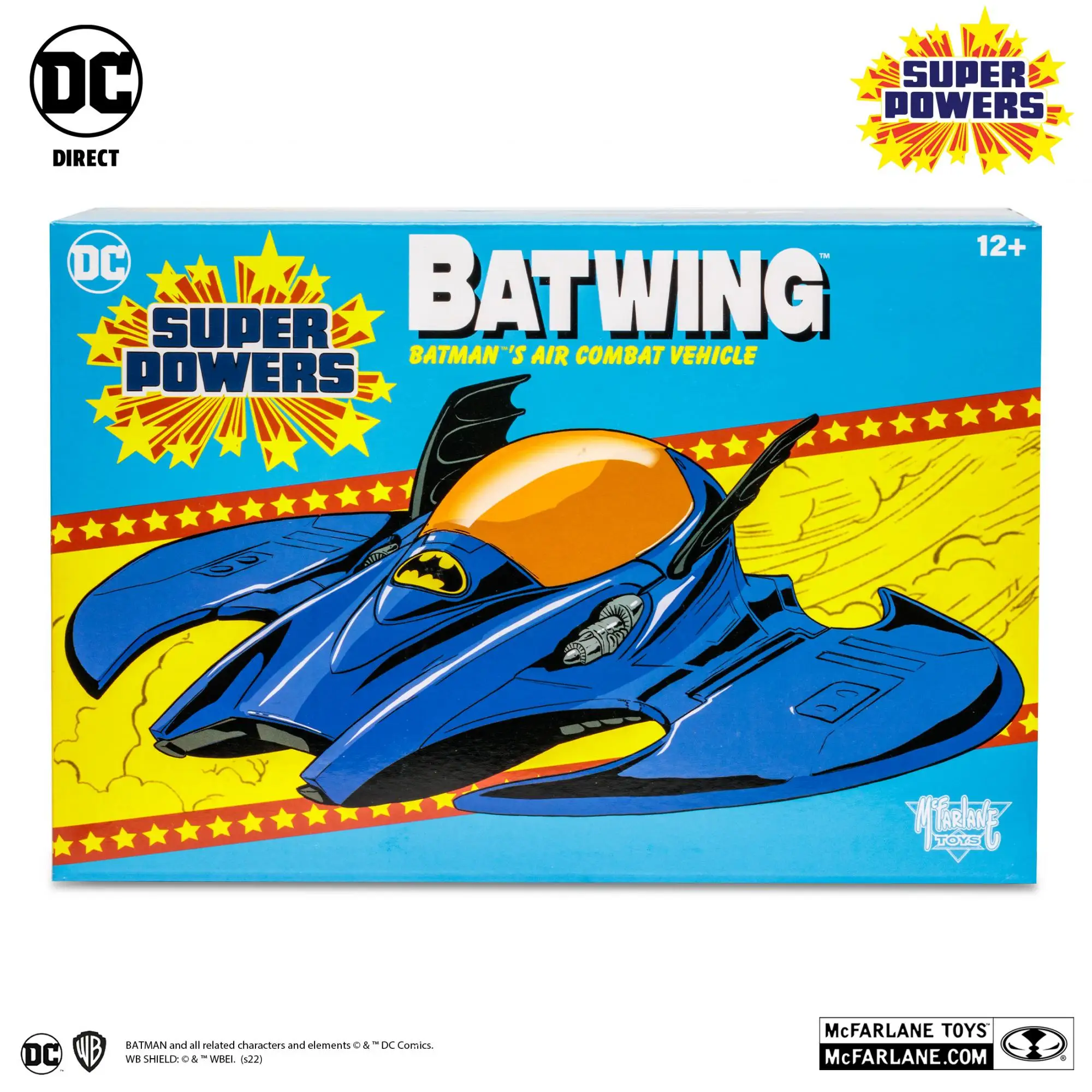 

In Stock Mcfarlane Dc Direct - Super Powers Vehicles - Wv1 - Batwing Batman Vehicle Collection This Model Has Design Flaws