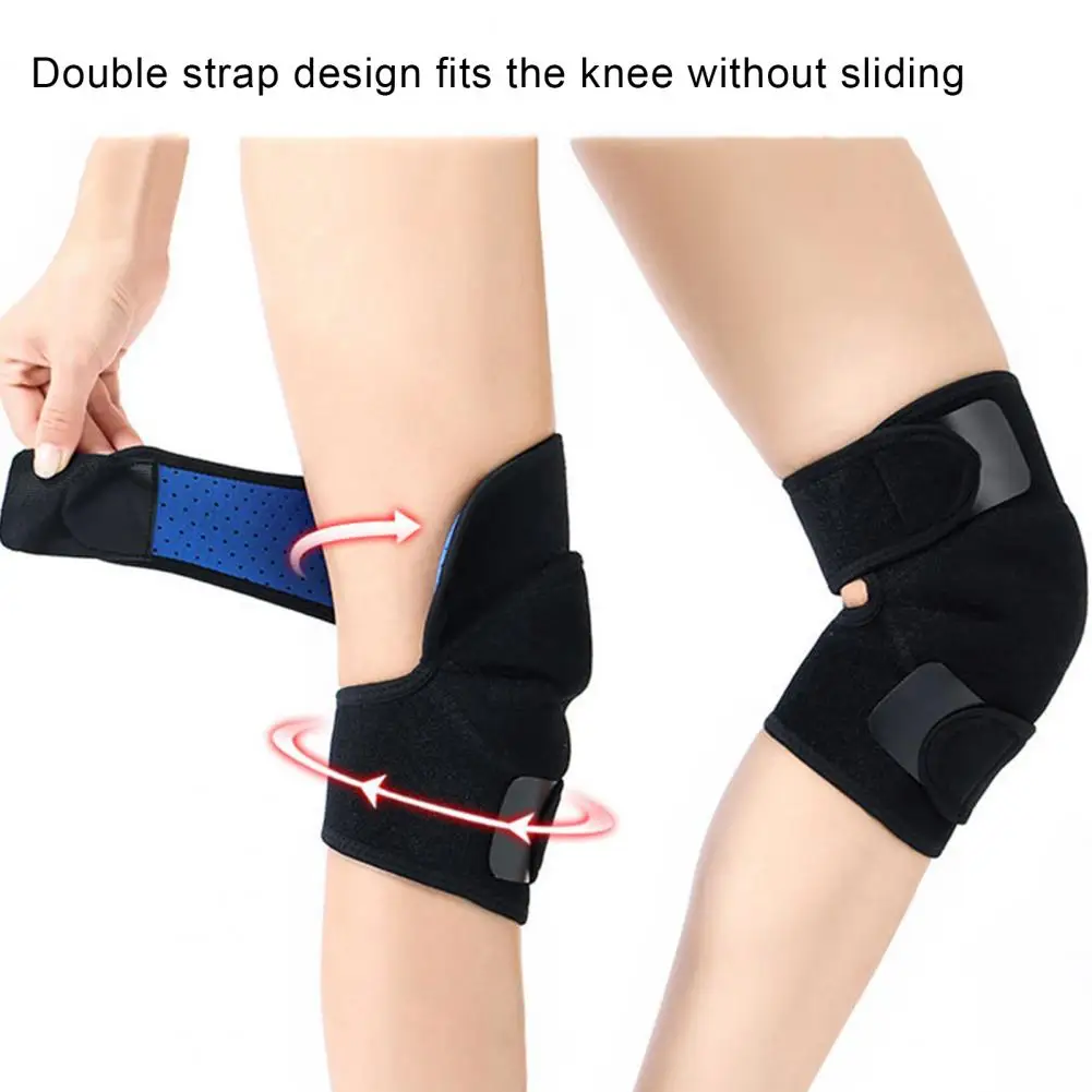 

1 Pair Wear-resistant Breathable Good Thermal Insulation Therapy Magnet Knee Pads Warmer Knee Support Sleeves for Outdoor