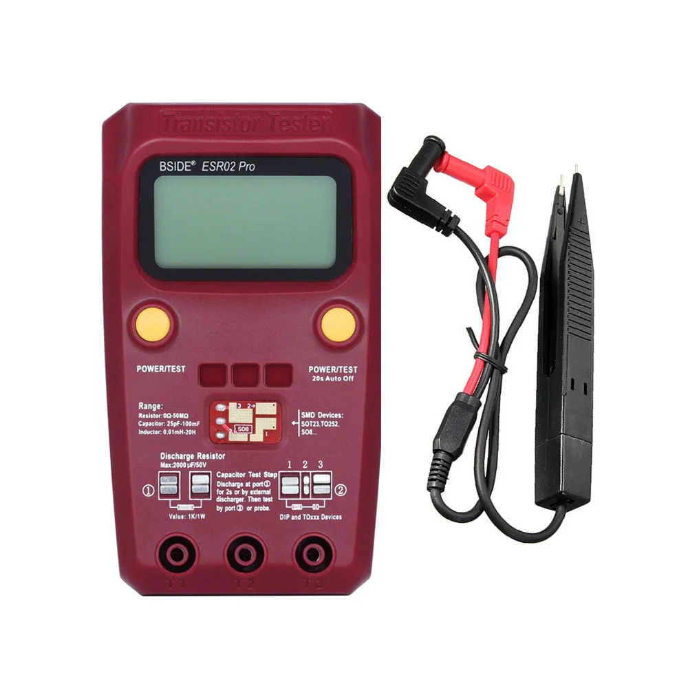 Многофункциональный транзистор ESR02pro Smart ESR/SMD измеритель емкости триода диодов